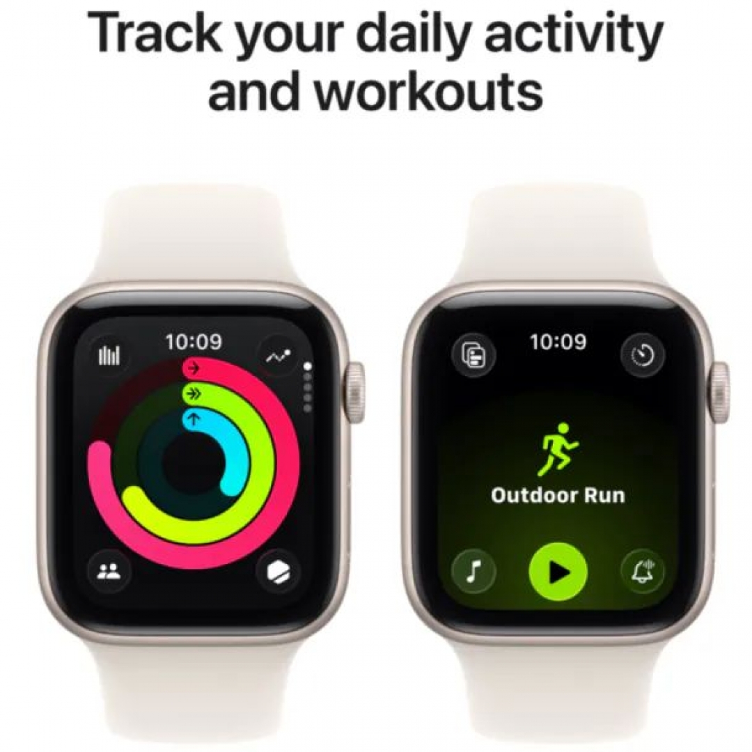 Apple Watch SE 3 GPS 40mm Starlight Aluminium Case with Starlight Sport Band - S/M 3